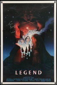 1a224 LEGEND signed 1sh '86 by Tim Curry, who played the demon Darkness, art by John Alvin!