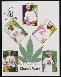 1a138 TOMMY CHONG signed 9x11 order form '99 shirts for his own brand of products!