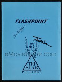 1a132 FLASHPOINT signed presskit '84 by BOTH Kris Kristofferson AND Treat Williams!