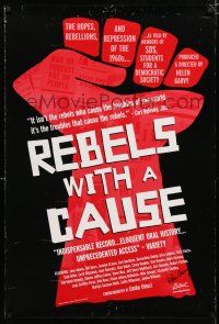 1a227 REBELS WITH A CAUSE signed 1sh '00 by director Helen Garvy, political activism!