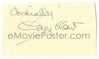 1a288 CARY GRANT signed 3x5 paper '30s it can be matted & framed with vintage or repro still!