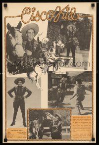 1a200 DUNCAN RENALDO signed 15x23 commercial poster '79 montage from when he was the Cisco Kid on TV