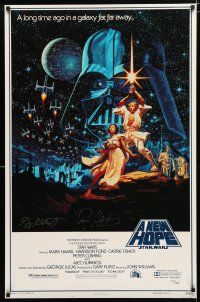 1a230 STAR WARS signed Kilian style A 1sh R93 by Greg AND Tim Hildebrandt, A New Hope, 107/185!