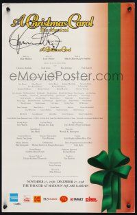 1a009 CHRISTMAS CAROL signed stage play WC '98 by Roger Daltry, who played Scrooge on Broadway!