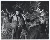 1b037 CAHILL deluxe 11x14 still '73 United States Marshall big John Wayne on horse with two guns!