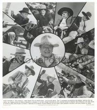 1b055 COWBOYS deluxe 10.5x12 still '72 cool images of John Wayne & his 11 young cowboy co-stars!