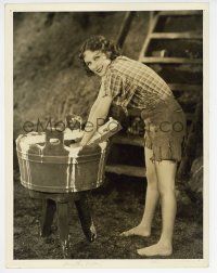 1b071 DOROTHY JORDAN deluxe 10x13 still '20s washing clothes by hand by Ruth Harriet Louise!