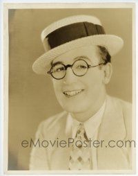 1b119 HAROLD LLOYD deluxe 11x14.25 still '30s with his trademark glasses & skimmer by Gene Kornman!