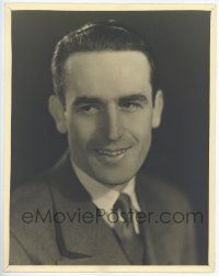 1b118 HAROLD LLOYD deluxe 11x14 still '30s great smiling portrait without his trademark glasses!