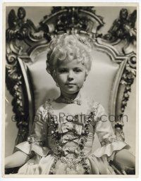 1b121 HEIDI deluxe 11x14 still '37 cute portrait of Shirley Temple in very fancy clothes!