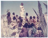 1b143 JESUS CHRIST SUPERSTAR color 10.75x13.75 still '73 Ted Neeley as Jesus speaking to children!