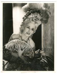 1b179 MARIE ANTOINETTE deluxe 10x13 still '38 c/u of Norma Shearer in costume with fan by Willinger!