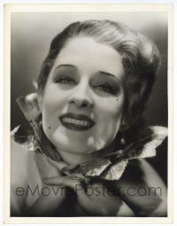 1b198 NORMA SHEARER deluxe 10x13 still '32 c/u smiling portrait from Strange Interlude by Hurrell!