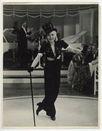 1b225 STAGE DOOR deluxe 11x14.25 still '37 sexy Ginger Rogers dancing with top hat & cane!