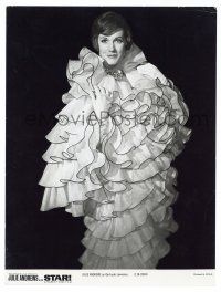 1b230 STAR deluxe 9x12 still '68 full-length portrait of Julie Andrews in cool ruffled dress!