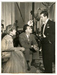 1b245 TOO MANY HUSBANDS candid deluxe 10.75x13.75 still '40 Jean Arthur, Fred MacMurray & director!