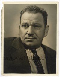 1b255 WALLACE BEERY deluxe 10x13 still '20s head & shoulders portrait with mustache by Hurrell!