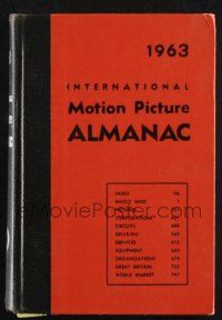 1b298 1963 INTERNATIONAL MOTION PICTURE ALMANAC hardcover book '63 filled with images & info!