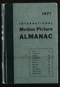 1b300 1971 INTERNATIONAL MOTION PICTURE ALMANAC hardcover book '71 filled with images & info!
