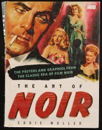 1b305 ART OF NOIR hardcover book '04 color posters & graphics from the classic era!