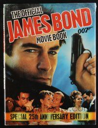 1b368 OFFICIAL JAMES BOND 007 MOVIE BOOK hardcover book '87 special 25th anniversary edition!