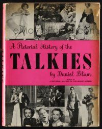 1b373 PICTORIAL HISTORY OF THE TALKIES hardcover book '64 heavily illustrated revised edition!