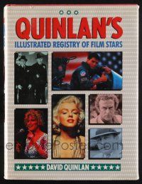 1b379 QUINLAN'S ILLUSTRATED REGISTRY OF FILM STARS hardcover book '91 over 1,700 photos + info!