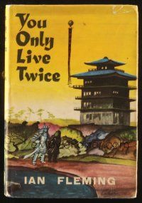 1b405 YOU ONLY LIVE TWICE Book Club edition English hardcover book '64 Bond novel by Ian Fleming!