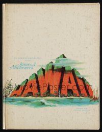 1b339 HAWAII hardcover souvenir program book '66 Julie Andrews, Max von Sydow, James A. Michener!
