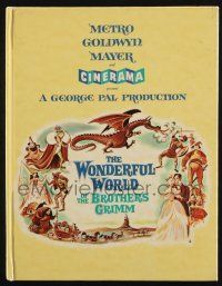 1b404 WONDERFUL WORLD OF THE BROTHERS GRIMM hardcover souvenir program book '62 in Cinerama!