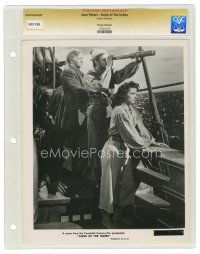 1b269 ANNE OF THE INDIES slabbed 8x10 still '51 pirate queen Jean Peters on ship's deck w/ lookout!