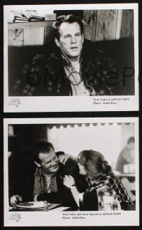 1b957 AFFLICTION presskit w/ 2 stills '97 Nick Nolte, James Coburn, directed by Paul Schrader