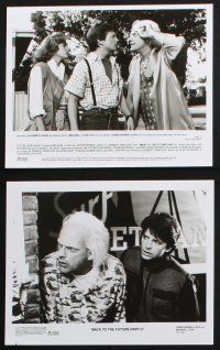 1b532 BACK TO THE FUTURE II presskit w/ 10 stills '89 Michael J. Fox & Christopher Lloyd, Struzan!