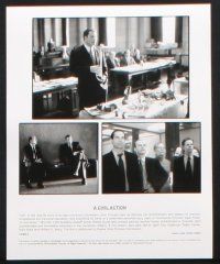 1b870 CIVIL ACTION presskit w/ 4 stills '98 great images of John Travolta as attorney!