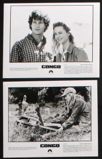 1b438 CONGO presskit w/ 16 stills '95 Michael Crichton, Laura Linney, Dylan Walsh & cool ape!