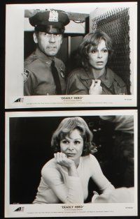 1b542 DEADLY HERO presskit w/ 10 stills '76 Don Murray, Diahn Williams, Lila Skala, psycho police!