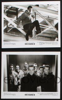 1b809 DIE HARD 2 presskit w/ 5 stills '90 tough guy Bruce Willis, wrong place at the right time!