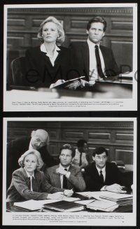 1b961 JAGGED EDGE presskit w/ 2 stills '85 images of Glenn Close & Jeff Bridges in courtroom!