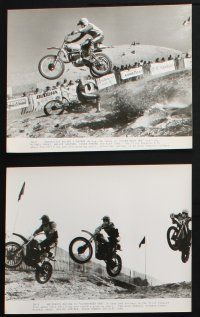 1b436 SIDEWINDER 1 presskit w/ 17 stills '77 dirt bike motocross, Marjoe Gortner, racing action!