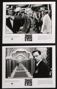 1b773 SNAKE EYES presskit w/ 6 stills '98 Nicolas Cage, Gary Sinise, John Heard, Brian De Palma!