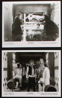 1b527 STAR WARS presskit w/ 11 stills '77 George Lucas classic sci-fi epic, ultra rare!
