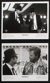 1b915 WIRED presskit w/ 4 stills '89 John Belushi Biography, Michael Chiklis as Blues Brother!