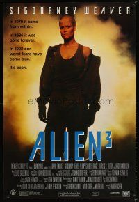 1c003 ALIEN 3 Aust 1sh '92 Sigourney Weaver, 3 times the danger, 3 times the terror!