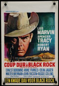 1c107 BAD DAY AT BLACK ROCK Belgian R70s different Wik art of Lee Marvin & Spencer Tracy!