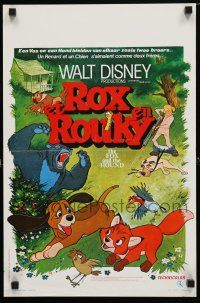 1c123 FOX & THE HOUND Belgian '81 two friends who didn't know they were supposed to be enemies!