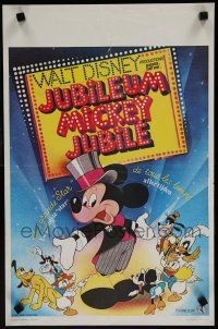 1c150 MICKEY MOUSE JUBILEE SHOW Belgian '78 Walt Disney, images of Goofy, Donald, Pluto & more!