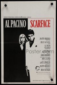 1c163 SCARFACE Belgian '83 Al Pacino as Tony Montana, Michelle Pfeiffer, Brian De Palma!