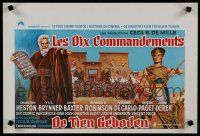 1c171 TEN COMMANDMENTS Belgian R70s Cecil B. DeMille, art of Charlton Heston, Yul Brynner!