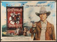 1c273 BRONCO BILLY British quad '80 great Huyssen & Huerta art of director & star Clint Eastwood!