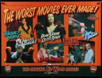 1c319 ORIGINAL ED WOOD MOVIES British quad '90s Plan 9 From Outer Space, Glen or Glenda & more!